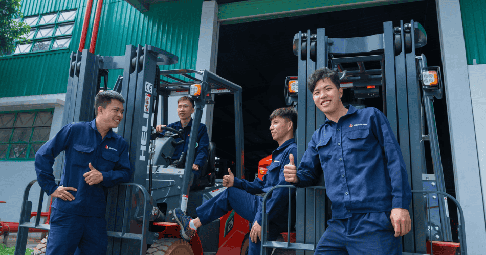 Vị Trí Lắp Đặt Xi Lanh Nghiêng Xe Nâng Heli