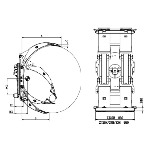 Bộ kẹp cuộn tròn ZJ22H-B4