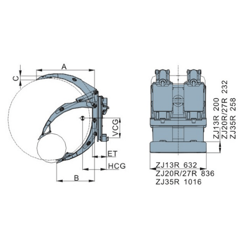 Bộ kẹp cuộn tròn ZJ33H-B1