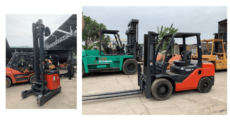 Xe nâng bị rò rỉ từ hệ thống cầu - visai