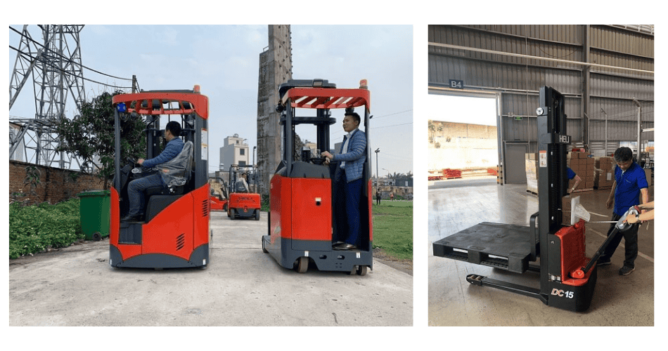 Xe nâng có tiếng ồn lạ khi di chuyển