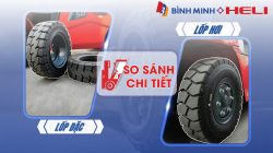LỐP ĐẶC VÀ LỐP HƠI XE NÂNG – SO SÁNH CHI TIẾT