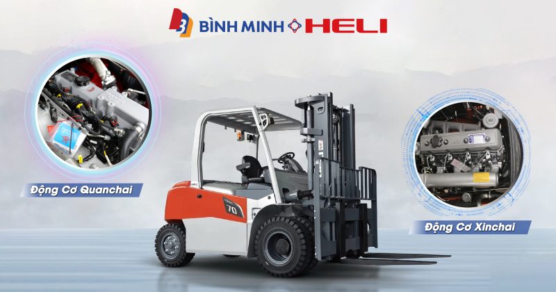 So sánh động cơ Quanchai và Xinchai trên xe nâng Heli