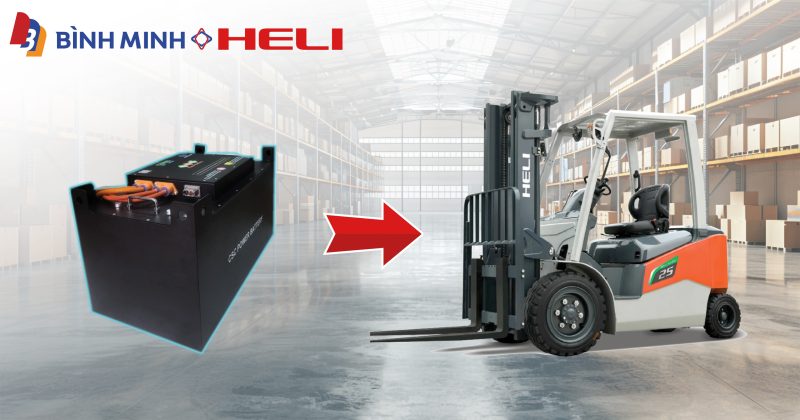Pin lithium cho xe nâng điện